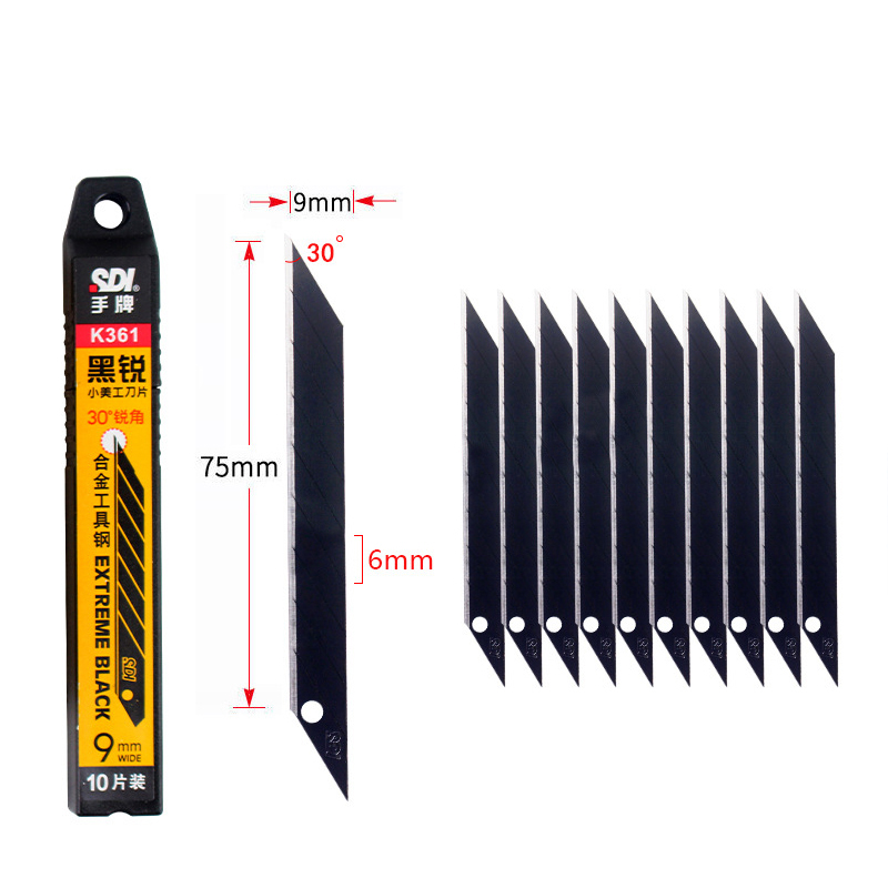 Lâmina 9mm Aço Carbono Profissional 100 Unidades - Imagem 2
