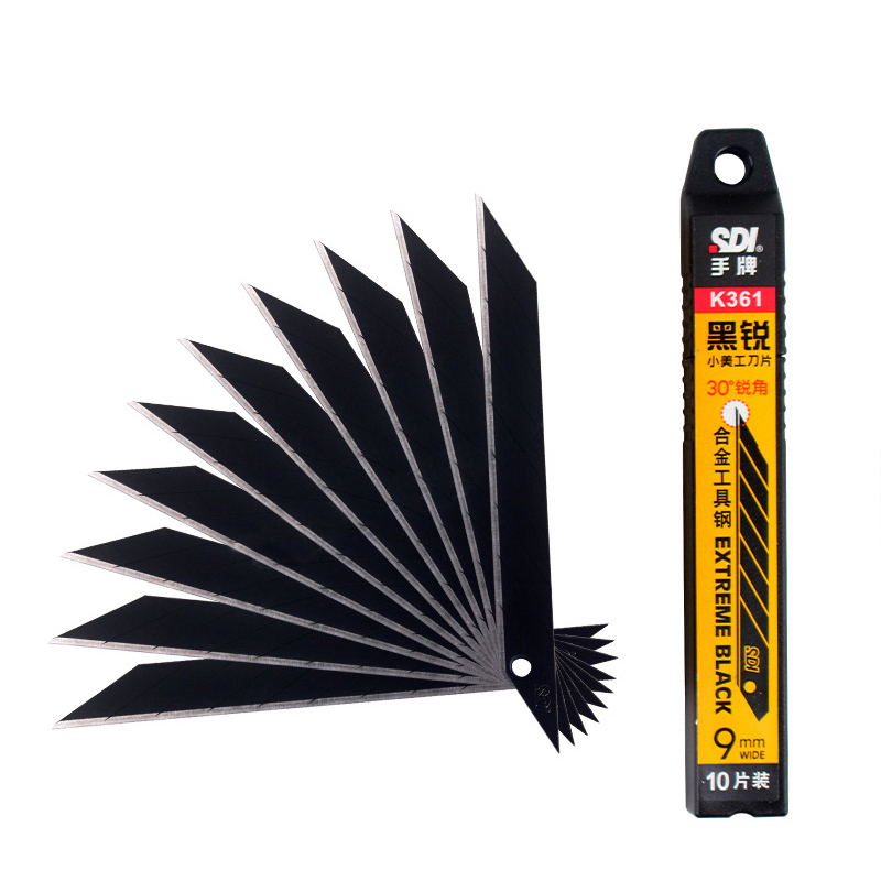 Lâmina 9mm Aço Carbono Profissional 100 Unidades - Imagem 3